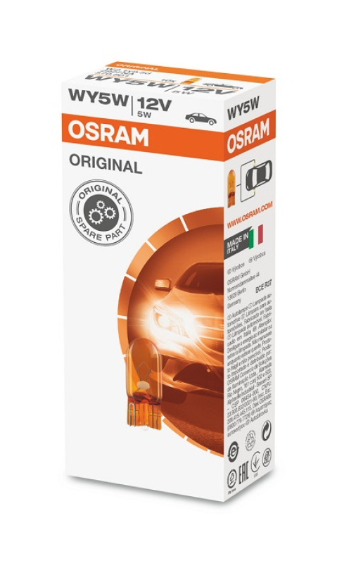 Osram Glassockellampe 12V 5W ORANGE (OS-2827NA)